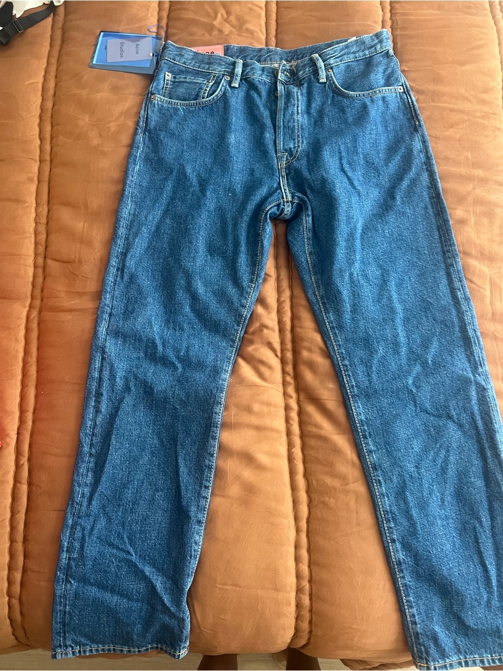 Acne Studio Women’s Blue Denim Jeans - Timeless Straight Fit